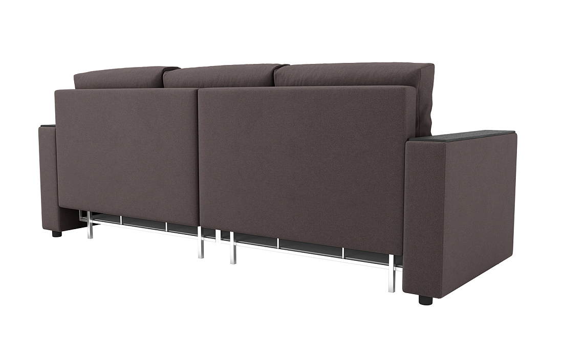 Гермес / Диван - кровать 3-х мест велюр parma 14 коричневый